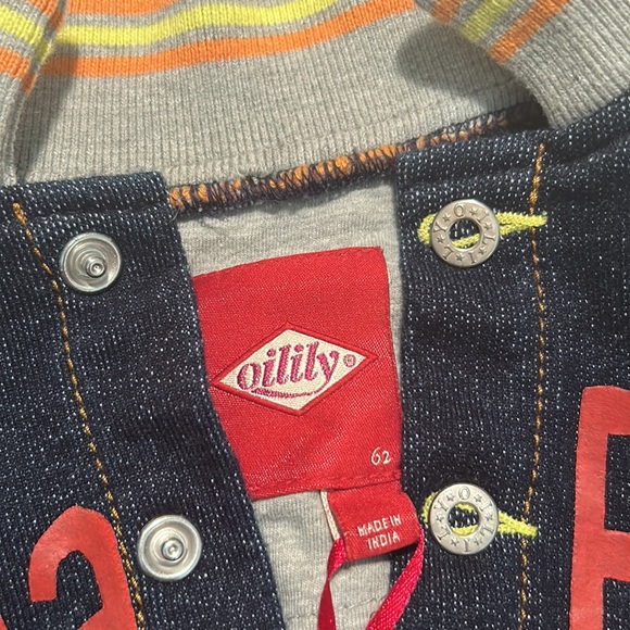 Oilily ~New~Indigo Knit Goba Byg Jacket in 62 (about 4 months) - Picture 10 of 11